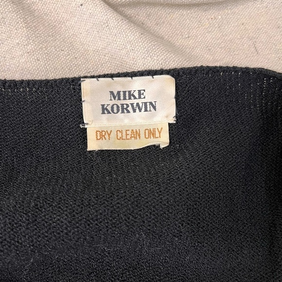 Vintage Mike Korwin Black / Silver Beaded 80"s Sweater Dress Size (S) See Below - Picture 8 of 8